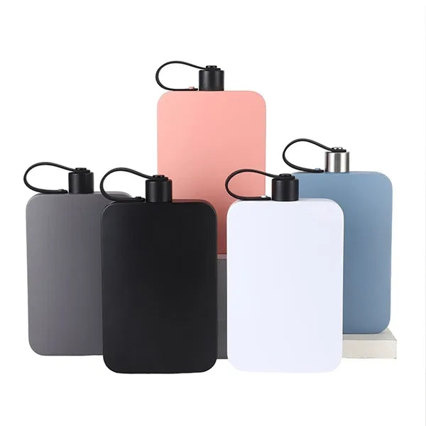 Stainless Steel Flat Water Bottle