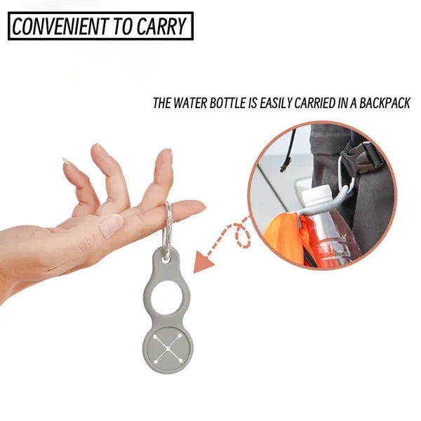 Silicone Water Bottle Carrier With Carabiner
