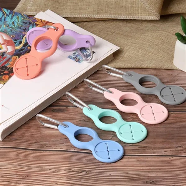 Silicone Water Bottle Carrier With Carabiner