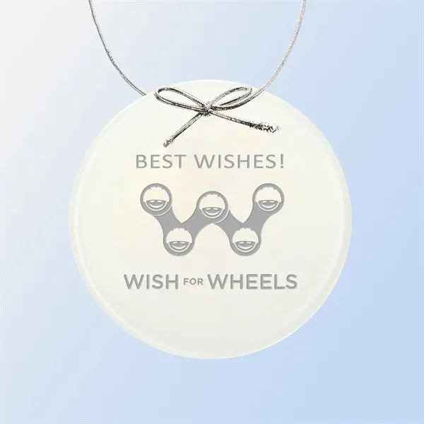 White Circle Ornament
