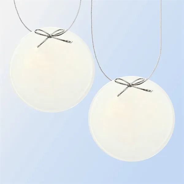 White Circle Ornament