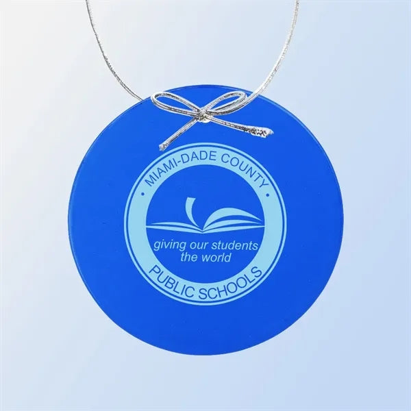 Colored Circle Ornament - Blue