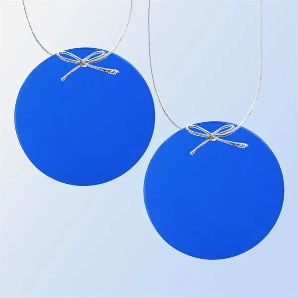 Colored Circle Ornament - Blue