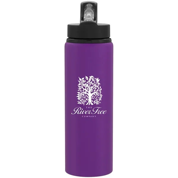 26 oz h2go Virtue Single Wall Aluminum Water Bottle w/Straw