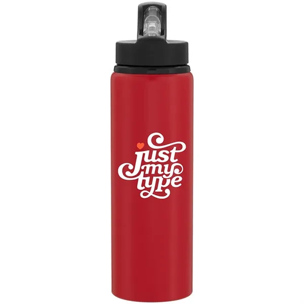 26 oz h2go Virtue Single Wall Aluminum Water Bottle w/Straw