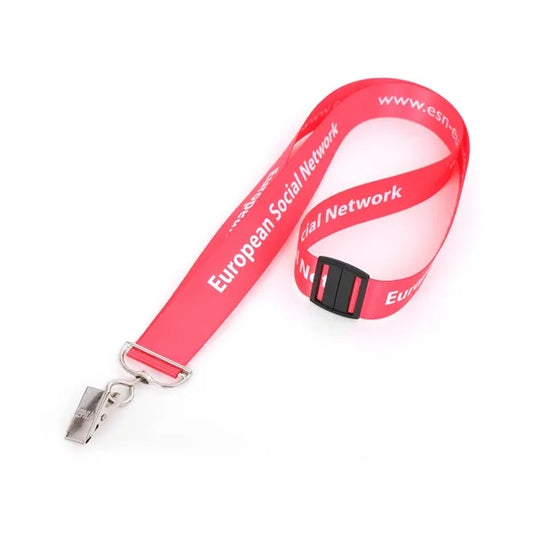 1" Personalizd Soft 50D RPET Lanyard - Free Air Shipping