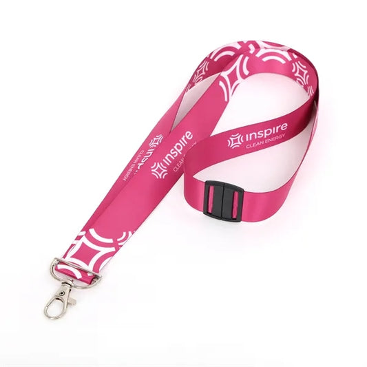 3/4" Lobster Full Color 50D RPET Lanyard - Free Air Shipping