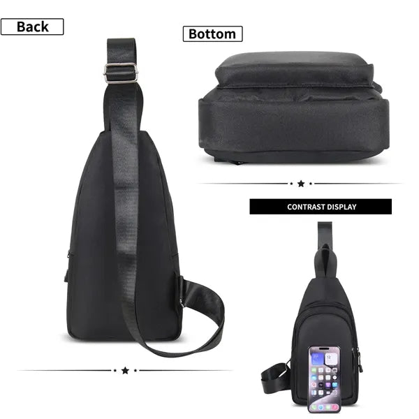 Travel Hiking Sling Crossbody Chest Daypack Fanny Pack Bag