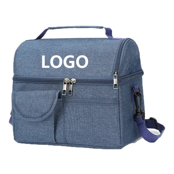 Large Insulated Cooler Lunch Bag with Shoulder Strap