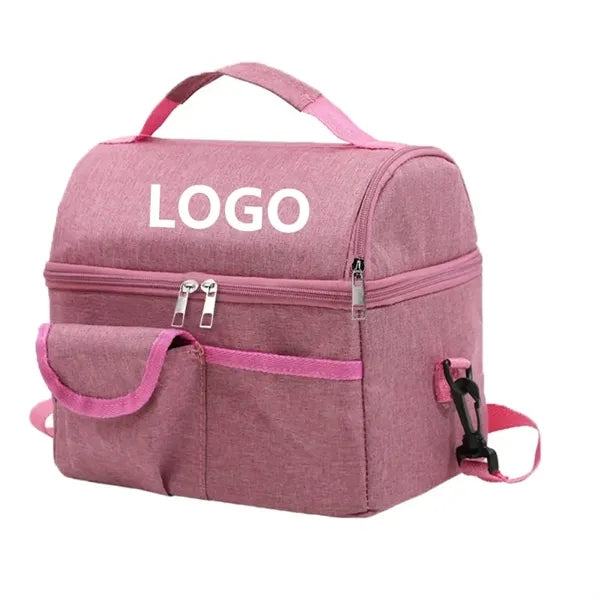 Large Insulated Cooler Lunch Bag with Shoulder Strap