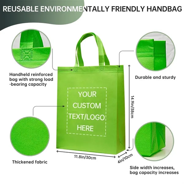 Multi-Sizes Recycled Non-Woven Grocery Tote Bag