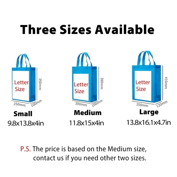 Multi-Sizes Recycled Non-Woven Grocery Tote Bag