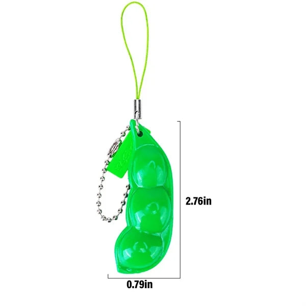 Stress Relieving Keychain Keyring Pendants Bean Soybean Toys
