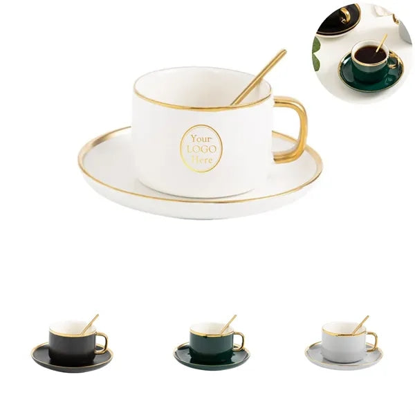 7.5 Oz Coffee Cup Set (Cup & Saucer)
