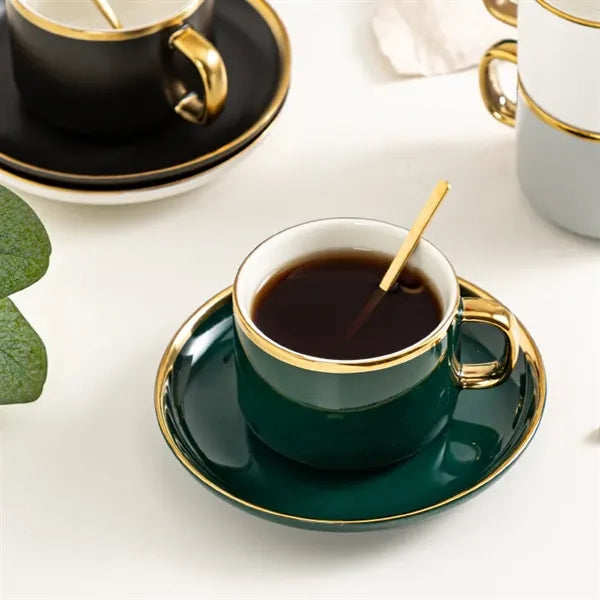 7.5 Oz Coffee Cup Set (Cup & Saucer)