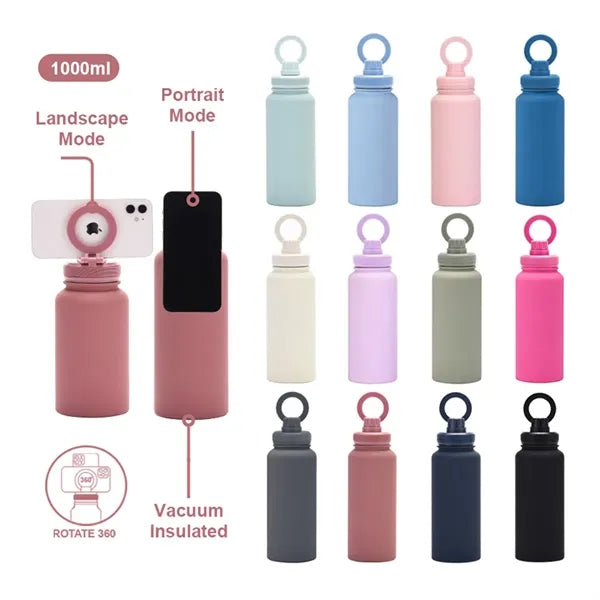 32 Oz MagSafe Water Bottle With Phone Holder