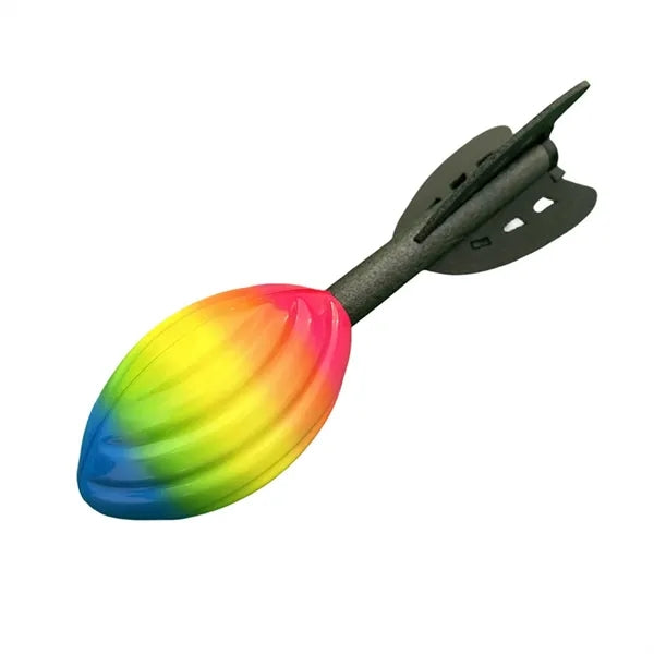 Rainbow Foam Spiral Rocket Football Throwing Toy