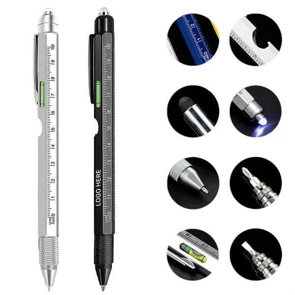 8-In-1 Multifunctional Tool Pen With Compact Features