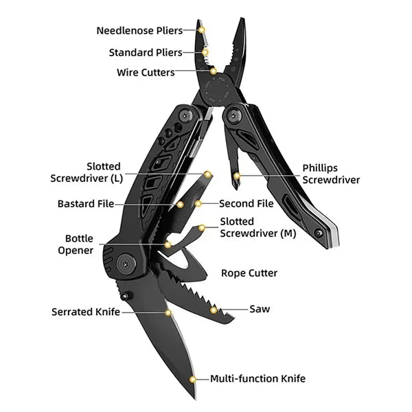 13 in 1 Outdoor Pocket Multitool Knife