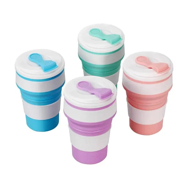 12oz Silicone Collapsible Coffee Cup