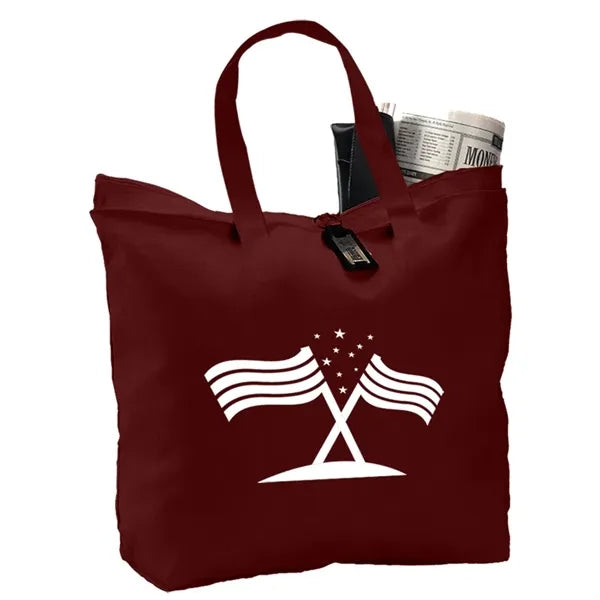 Canvas Zipper Tote