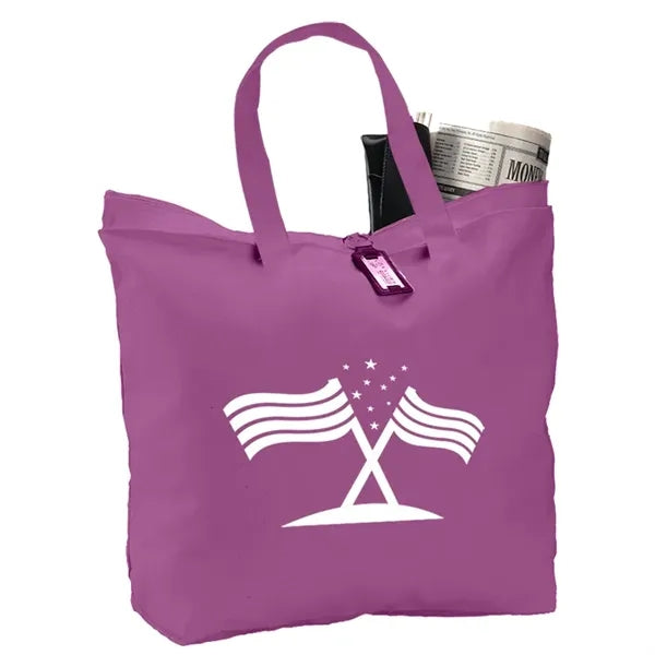 Canvas Zipper Tote