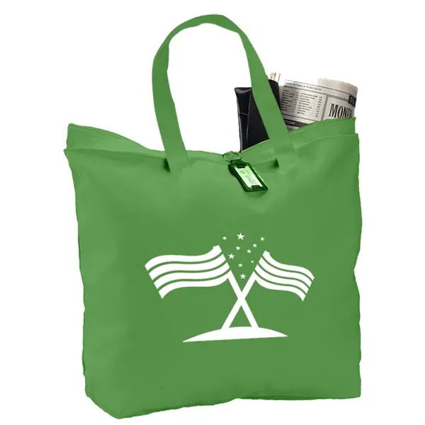 Canvas Zipper Tote