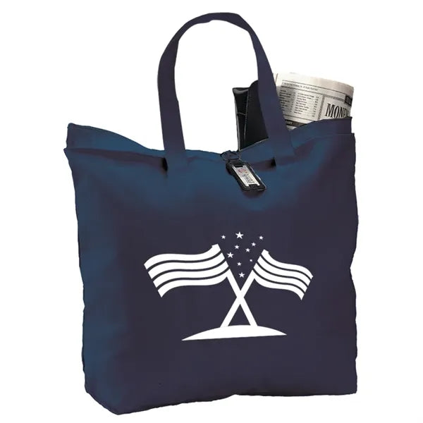 Canvas Zipper Tote