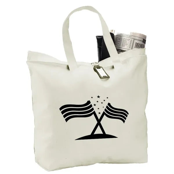 Canvas Zipper Tote