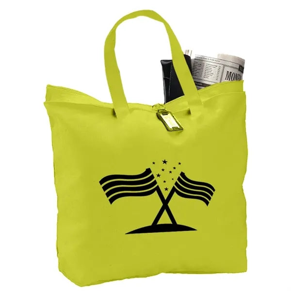 Canvas Zipper Tote