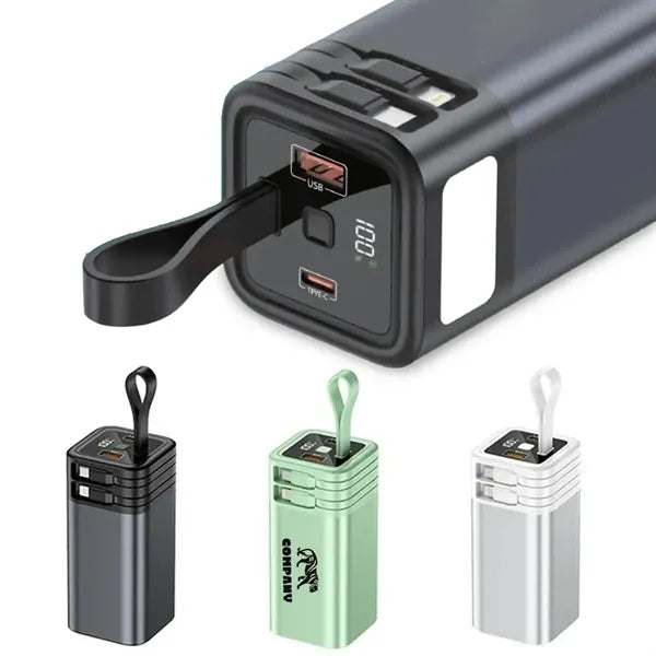 20000mAh Power Bank with Cable Emergency Light