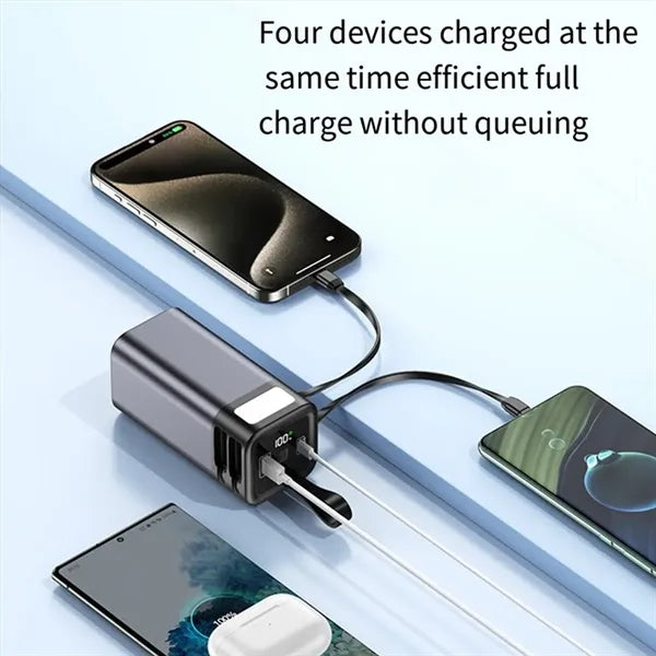 20000mAh Power Bank with Cable Emergency Light