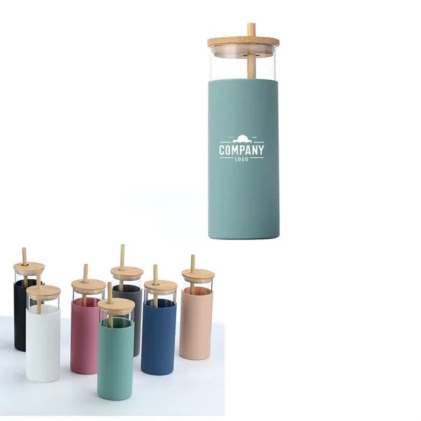 Glass Water Bottle Silicone Protective