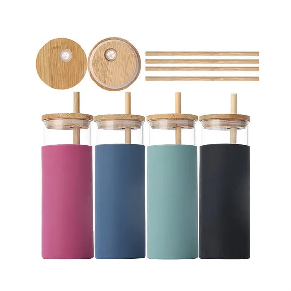 Glass Water Bottle Silicone Protective