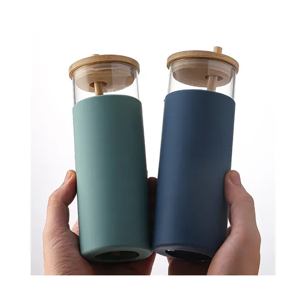 Glass Water Bottle Silicone Protective