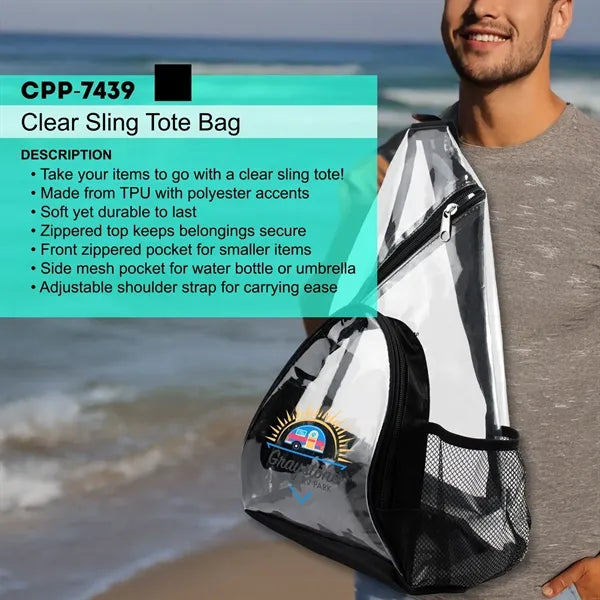 Clear Sling Tote Bag
