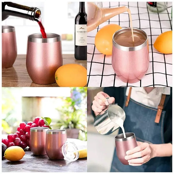 Stainless Steel Stemless Wine Glass