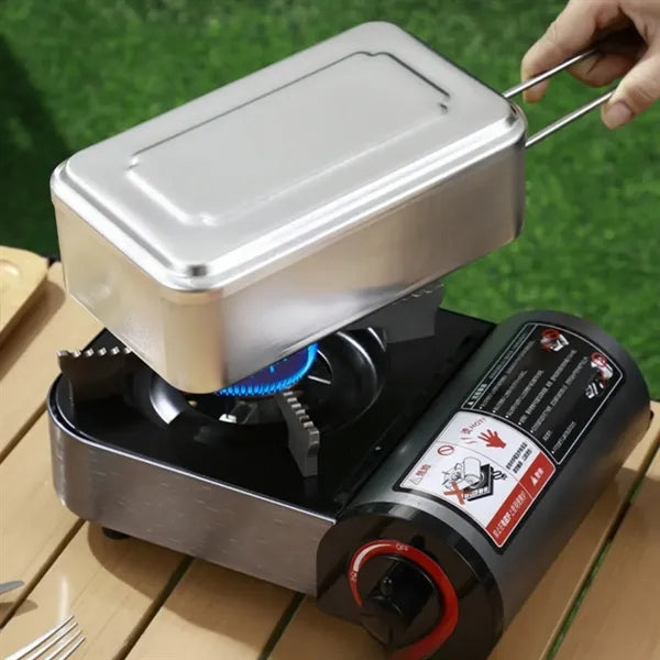 Outdoor Portable Scald-proof Aluminum Lunch Box