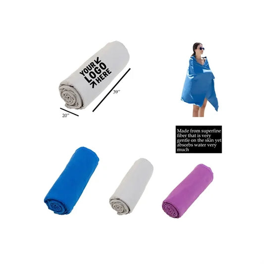 Sports Quick Dry Towel Double Sided Fleece 20" x 39"