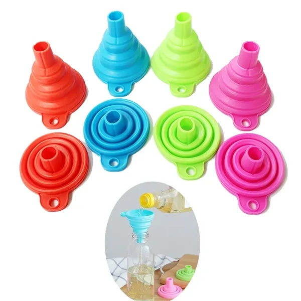 Telescopic Silicone Travel Funnel