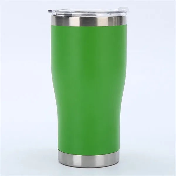 20oz Powder Coated Waist Shape Insulated Mug with Lid