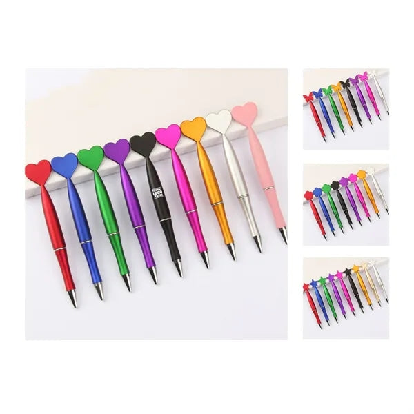 Heart-Shaped Ballpoint Pen-Cute Kids' Gift & School Supply