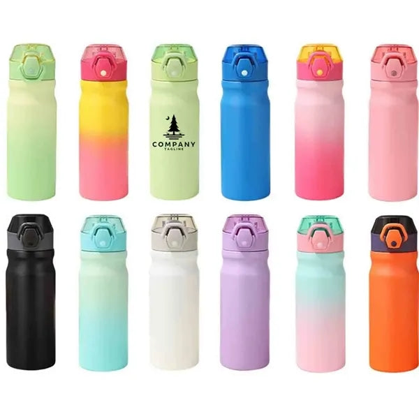 Stainless Steel Water Bottle With Straw