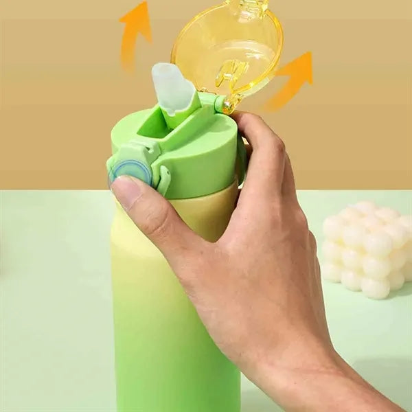 Stainless Steel Water Bottle With Straw