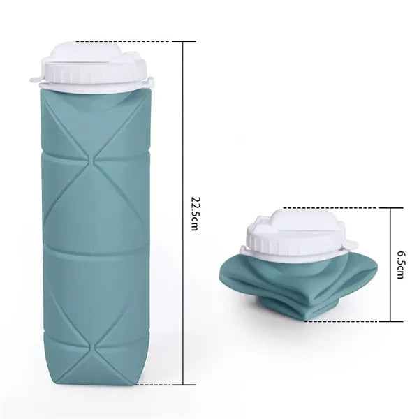600ML Portable Folding Water Bottle