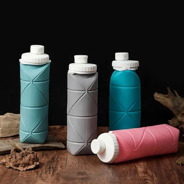 600ML Portable Folding Water Bottle