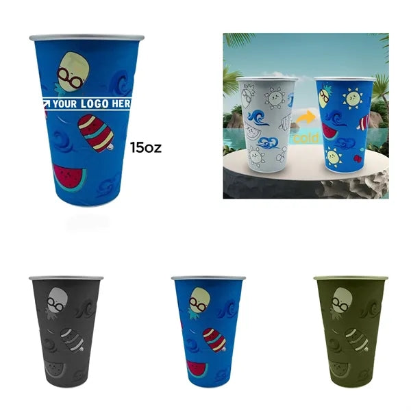 15oz Color-changing Aluminum Cup