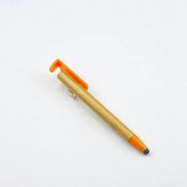2-In-1 Eco-Friendly Bamboo Ballpoint Pen With Phone Holder