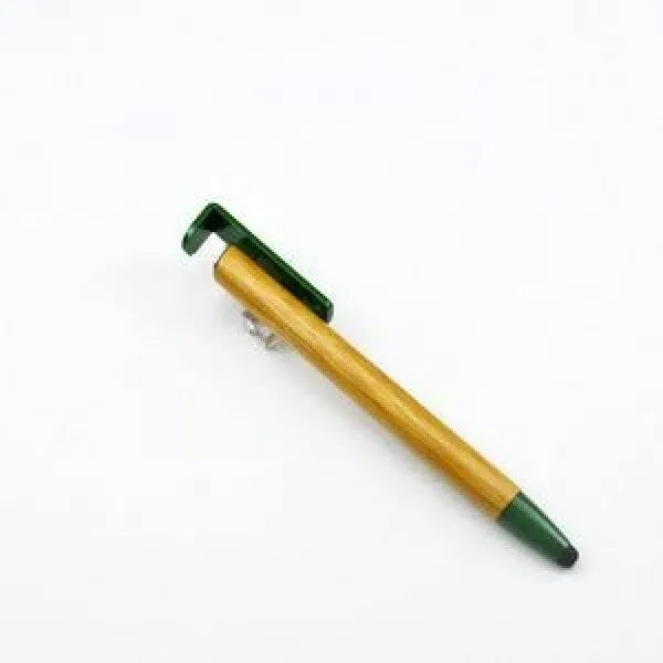 2-In-1 Eco-Friendly Bamboo Ballpoint Pen With Phone Holder