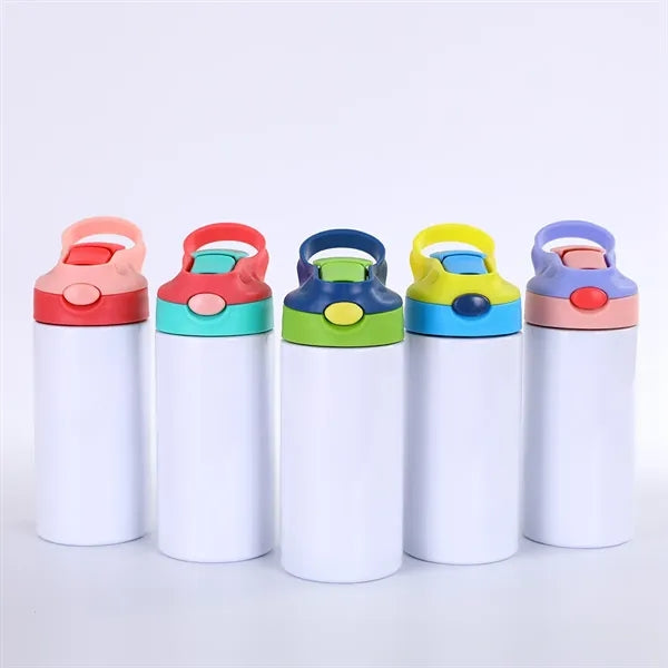 Kids Sublimation 12oz Tumbler with Lid and Straw for DIY